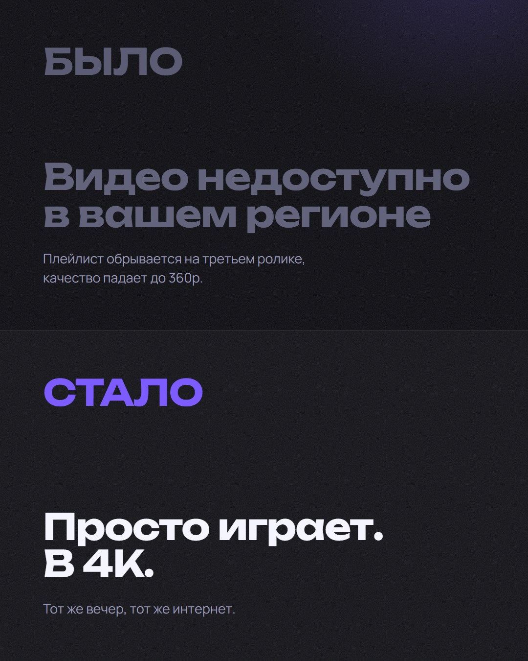 Сравнение было и стало